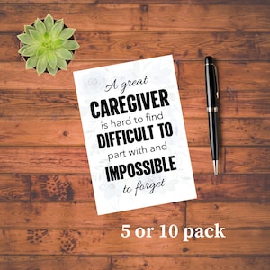 Great Caregiver Greeting Cards, Thank You For Helping, Caregiver Appreciation, Nurse Hospice Thanks 3.5 X 5 In Folded Cards