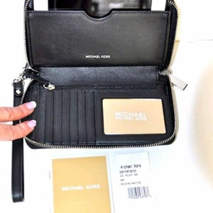 michael kors wallet wristlet Authentic iphone case Handbag large