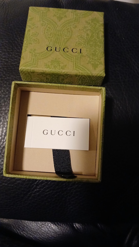 authentic gucci interlocking necklace box and car… - image 5