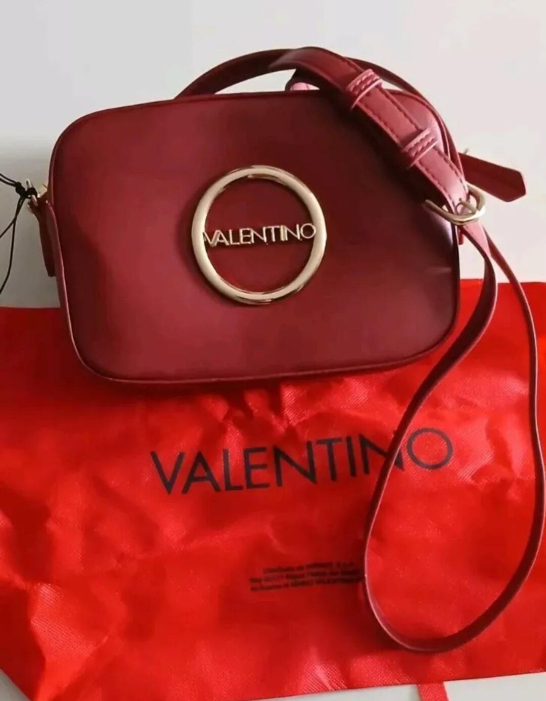 Mario Valentino Red Polyethylene Backpack