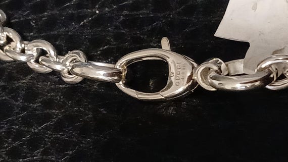 authentic gucci interlocking necklace box and car… - image 9