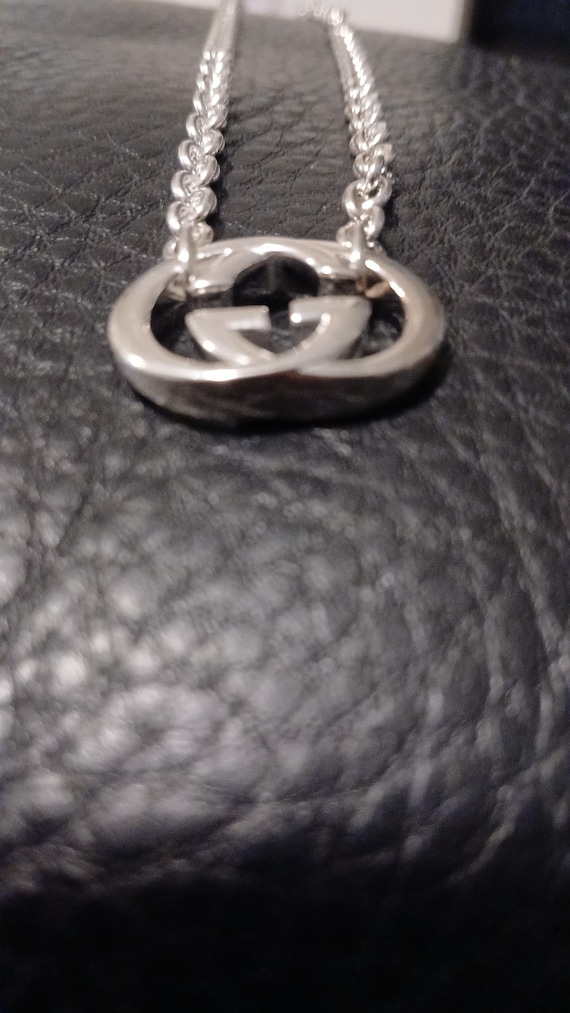 authentic gucci interlocking necklace box and car… - image 6
