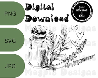 Salt Rosemary Lavender SVG, Practical Magic Inspired Cut File (Digital Download)