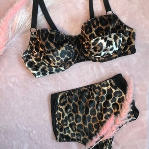 Women's Sexy Leopard Print Bra Push Up Bra Comfortable Straps Bra No Steel  Ring Support Everyday Underwear for