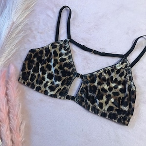 Unwrap Me Wireless Bralette, Velvet Leopard Print