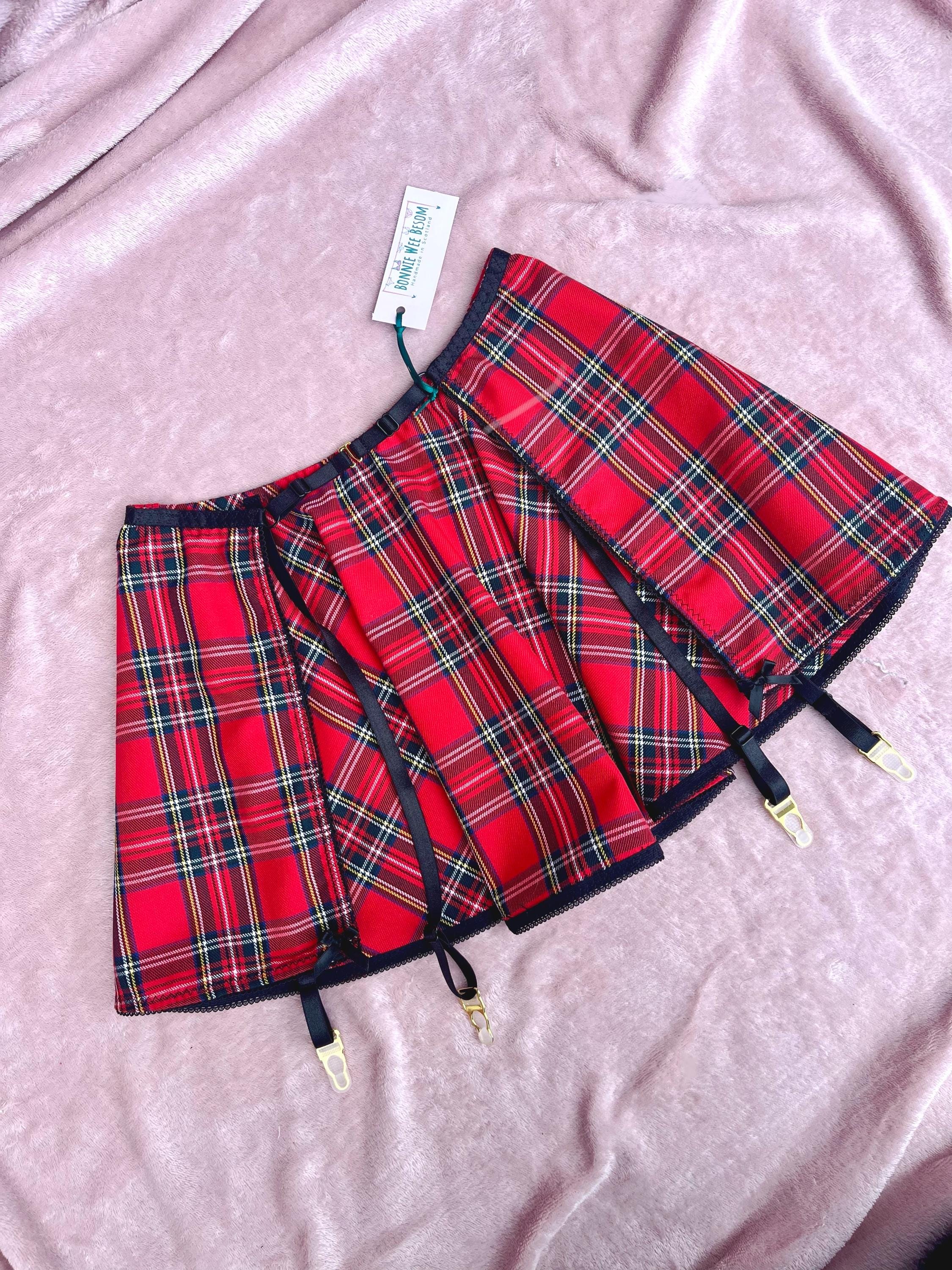 Depop Plaid Skirt Dynamite Jules Pleated Mini Skort Gray Garage