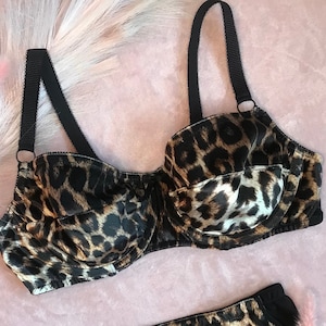 Wired Bra, Velvet Leopard Print