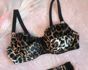 Wired Bra, Velvet Leopard Print