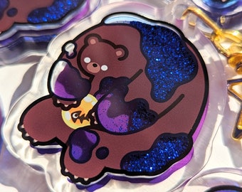 Mr. Grizz Liquid Shaker Keychain
