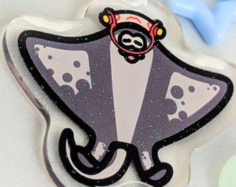 Big Man sparkle epoxy phone keychain