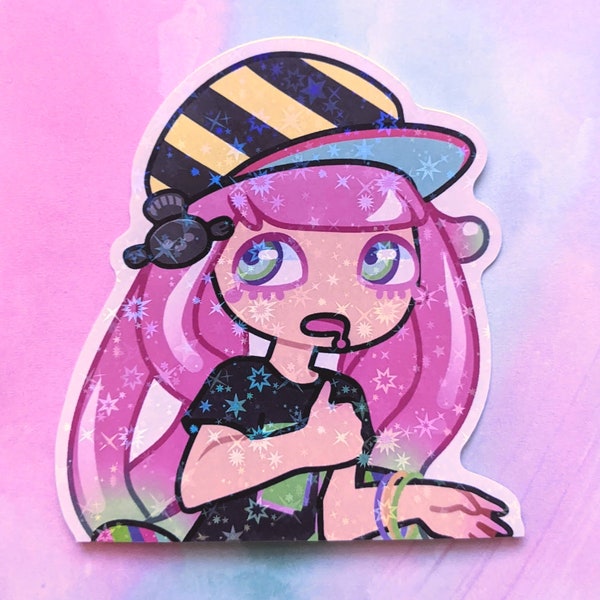 Harmony Paruko Thumbs Up | Splatoon 3 | Peeker Sparkle Sticker