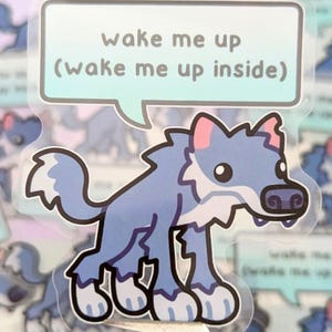 AJ Wolf | Clear sticker