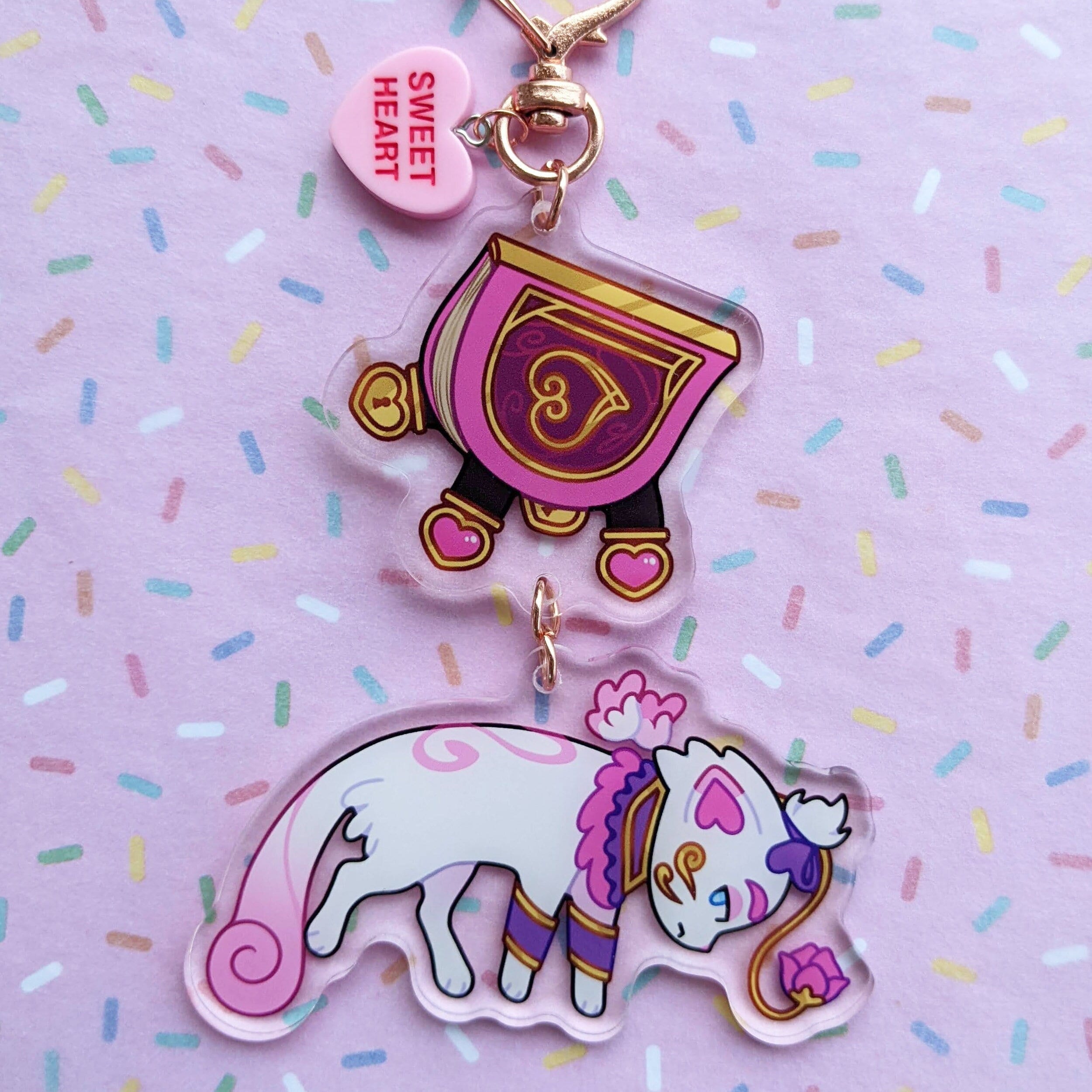 Heartseeker Yuumi | two piece acrylic keychain