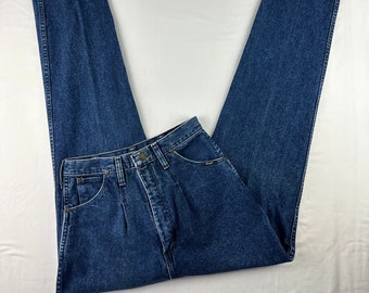 80er Jahre Wrangler High Waist Jeans: Vintage Jeans mit zulaufendem Bein