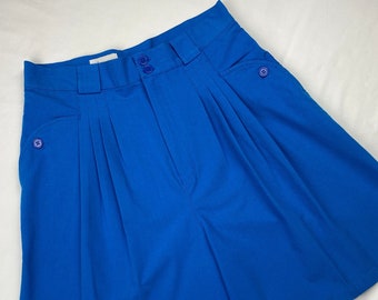 80's Pleated High Waist Shorts Vintage Coastal core
