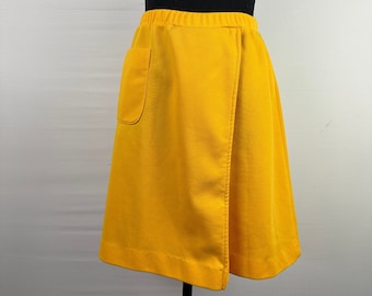 60's Mod Skort Sunshine Yellow Vintage