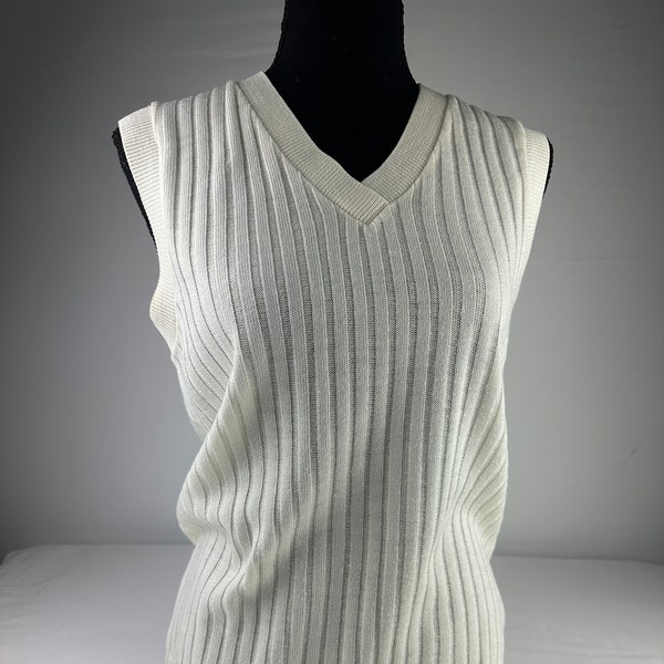 Off-White Sweater Vest Vintage 70's 80's
