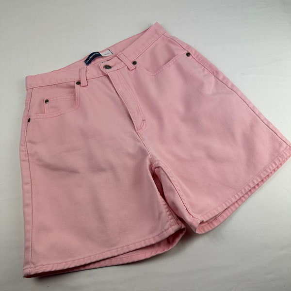 90's Pink Denim Mom Jean Shorts Vintage Liz Claiborne