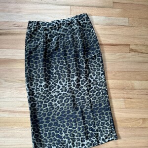 Y2K Cheetah Print Pencil Skirt 2000&#39;s Vintage