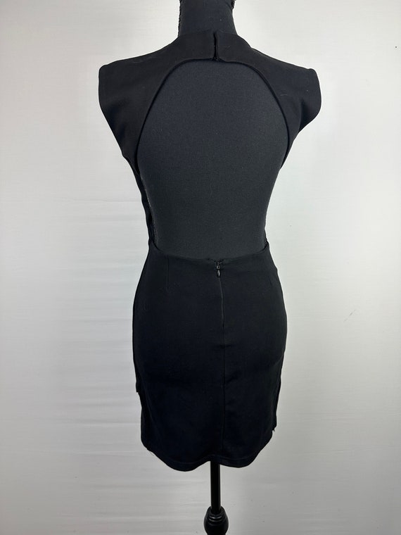 Y2K Keyhole Black Mini Dress Vintage 2000s