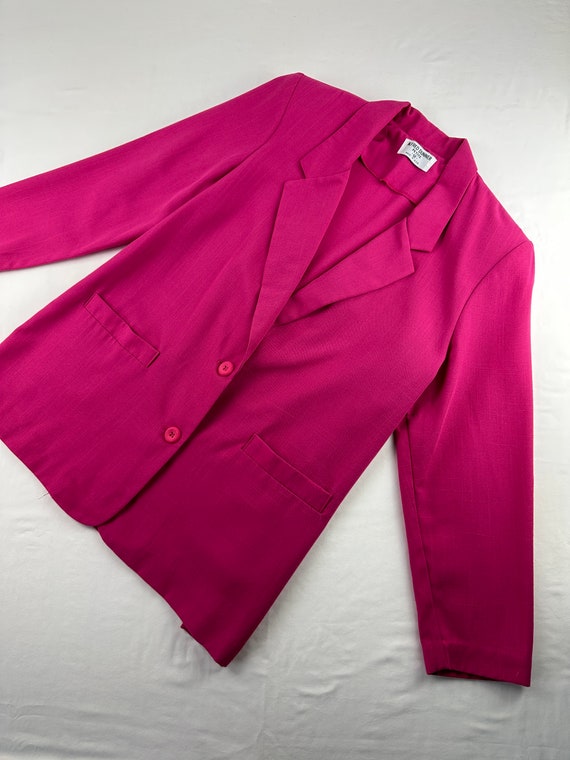 90's Fuchsia Summer Blazer Oversized Vintage