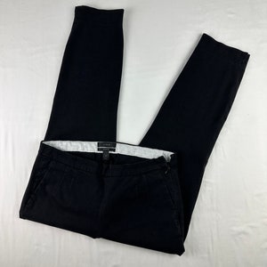 Y2K Black Slim Fit Stretch Low Rise Capris Pants J Crew 2000&#39;s Vintage