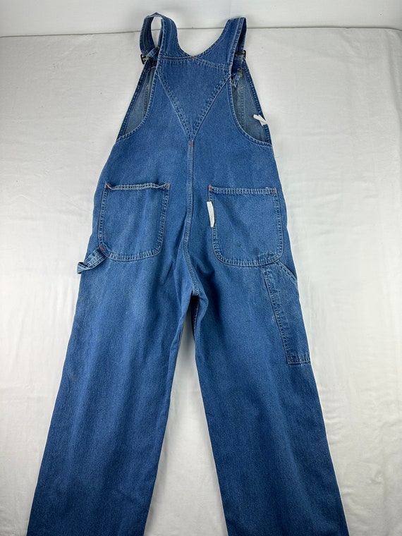 70's Sears Denim Jean Overalls Work Coverall Vint… - image 4