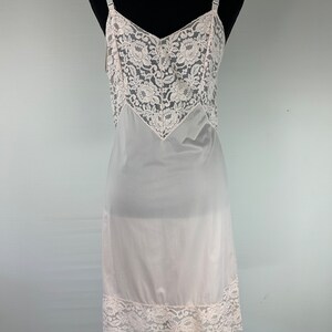 Vintage roze slip jaren 90 kanten lijfje Y2K slipdress afbeelding 6