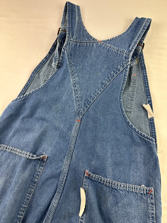 70's Sears Denim Jean Overalls Work Coverall Vint… - image 6