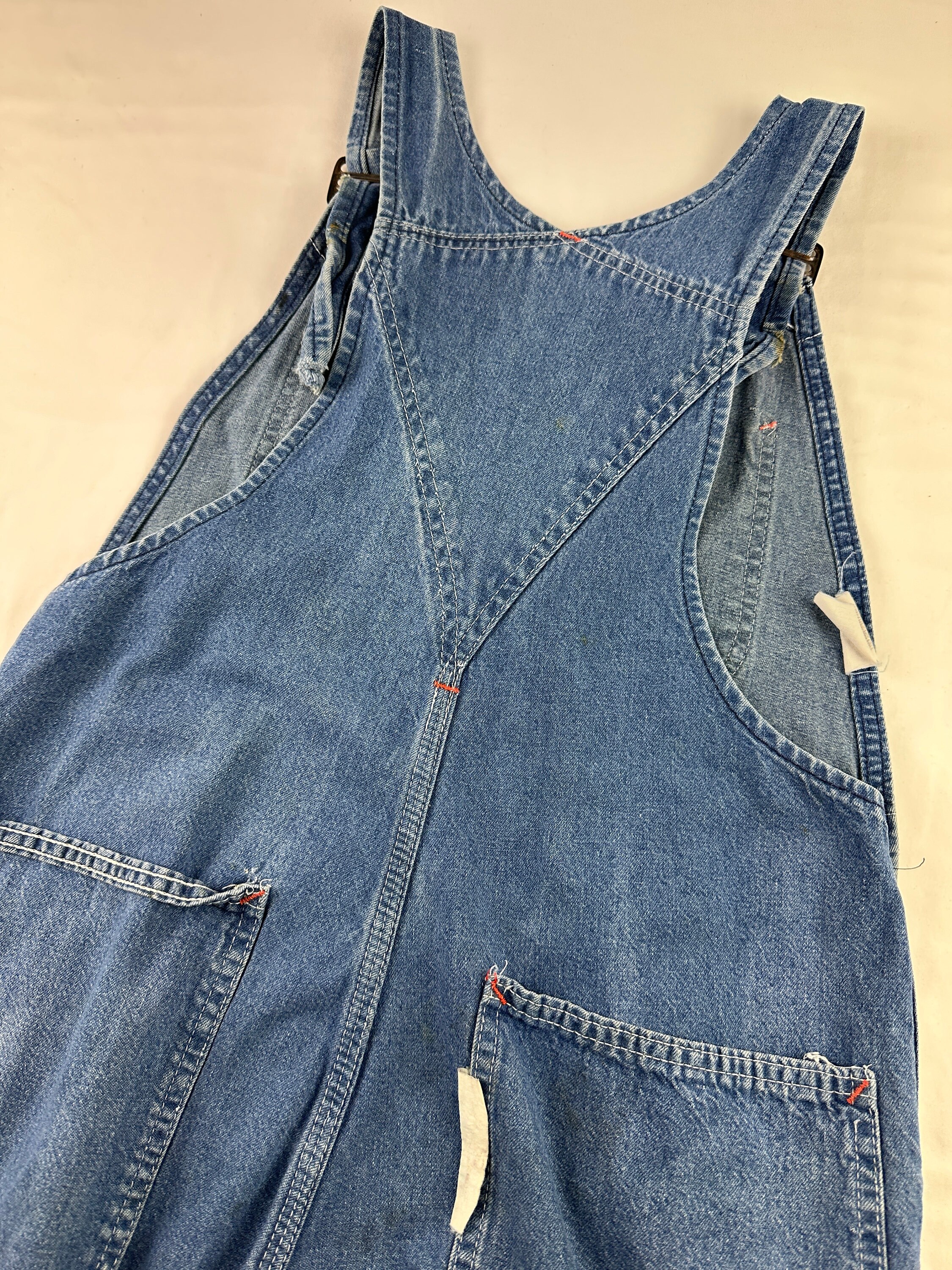 70's Sears Denim Jean Overalls Work Coverall Vintage - Etsy