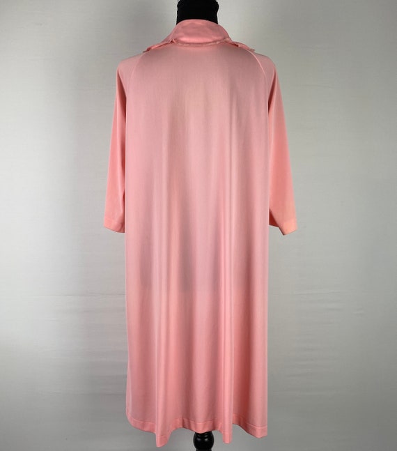 60's Coral Robe Night Dress House Dress - image 6