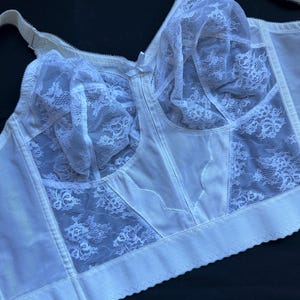70&#39;s Lace Corset Full Coverage Bustier Vintage