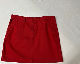 Y2K Ralph Lauren Red Mini Skirt Vintage