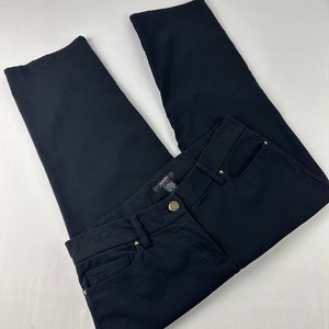 Y2K Low Rise Black Capri Pants 2000&#39;s Vintage