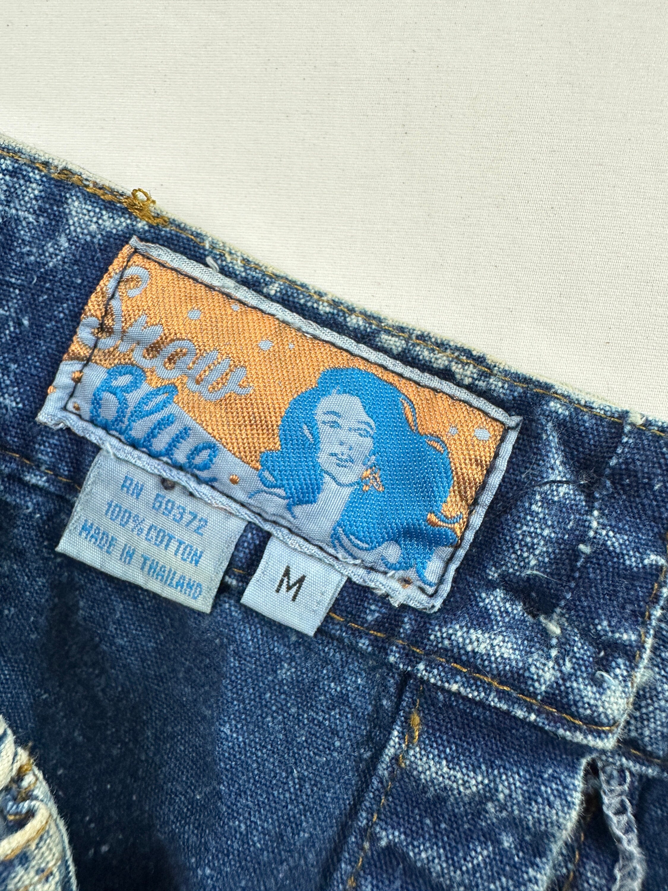 90's Western Glam Stonewashed Denim Suit