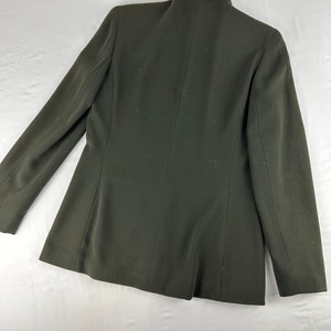 2000's Olive Green Tailored Slim Fit Blazer Minimalist Vintage Jones New York Petite 8 image 5