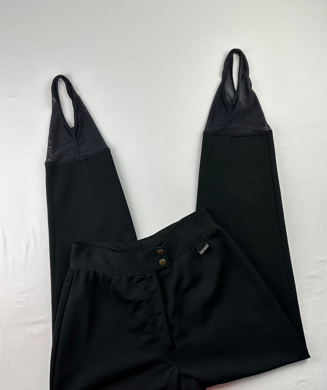 1960s Black Stirrup Pants