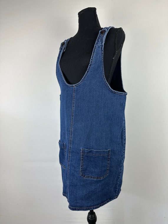 Denim Jean Overall Dress 90's Y2k 2000's Vintage - image 1