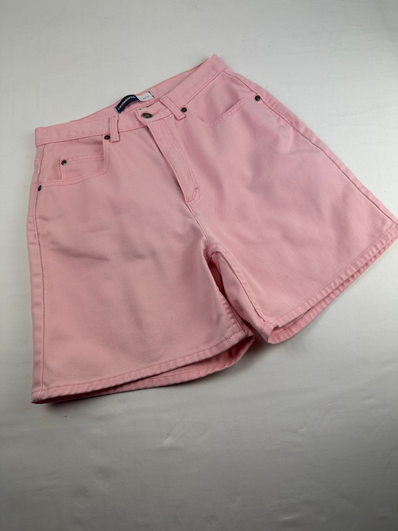 90's Pink Denim Mom Jean Shorts Vintage Liz Claibo