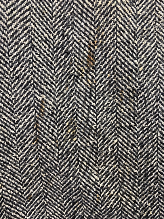 Wool Tweed Skirt Suit Brown Herringbone Vintage 9… - image 9