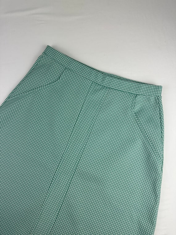 70's Gingham A-Line Skirt Vintage