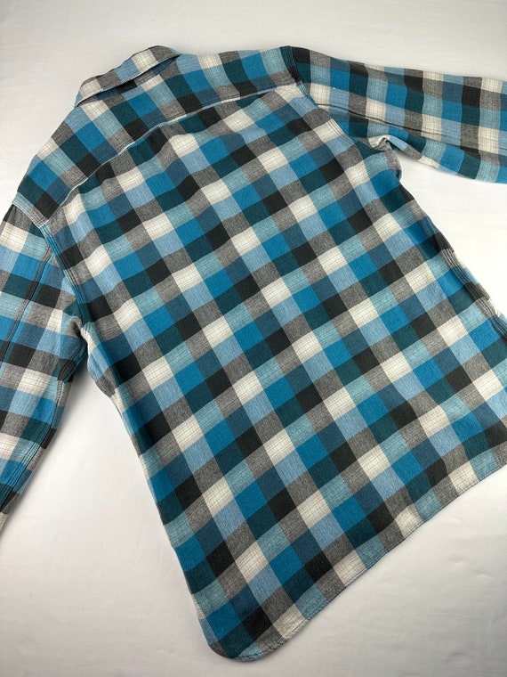 Plaid Flannel Shirt Vintage Ralph Lauren 90's Gru… - image 5