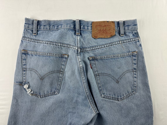 90's 505 Levi Jeans Straight Leg Light Medium Fad… - image 1