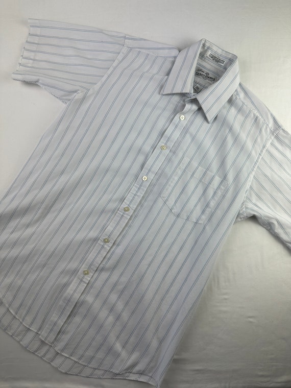 60's Sears Roebuck Cotton Oxford Vintage Short Sl… - image 2