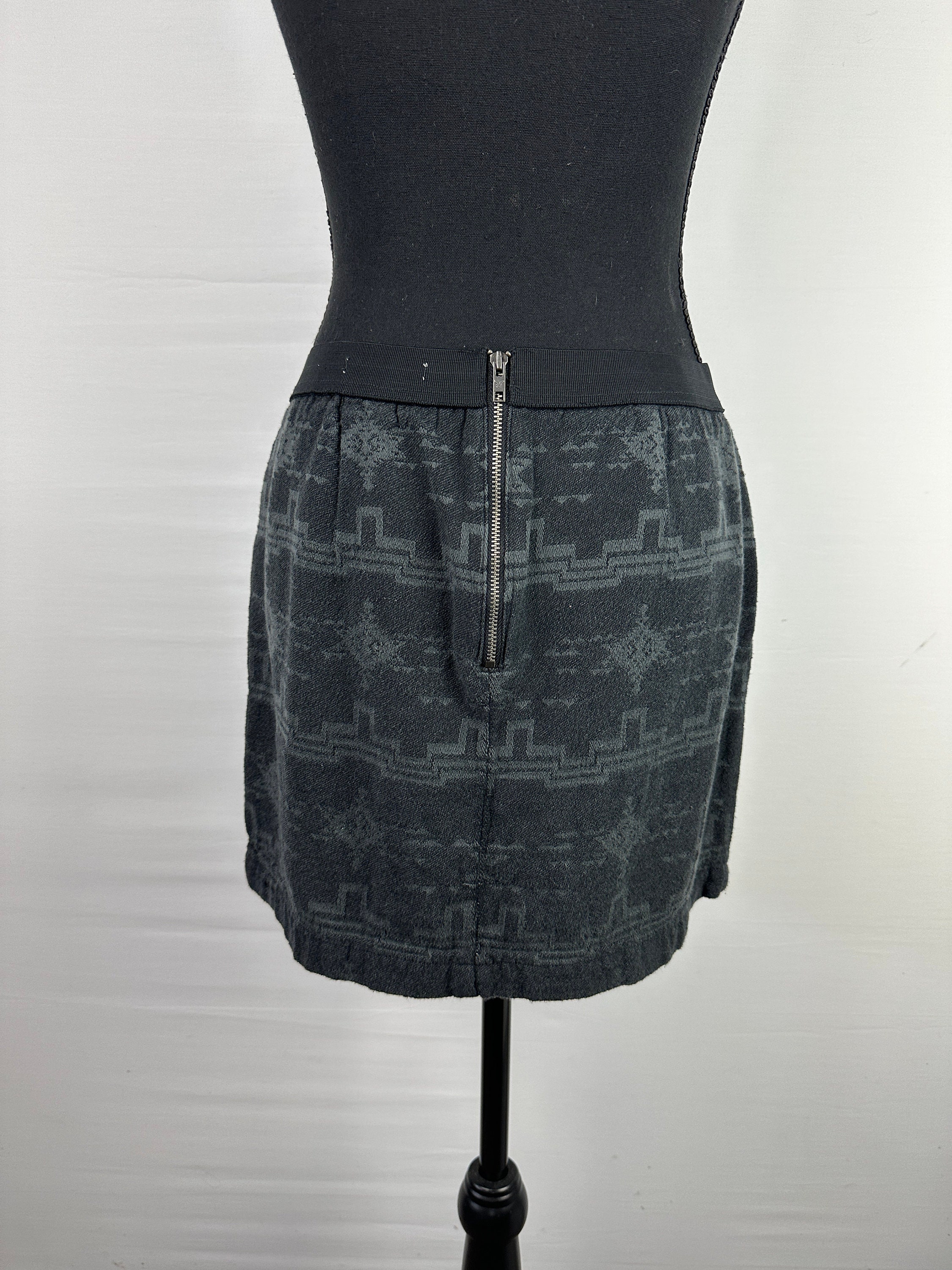 Málaga Animal Print Low-Rise Bohemian Mini Skirt