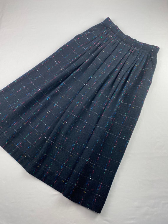 Rainbow Speckled Winter Skirt Vintage 60's 70's H… - image 2