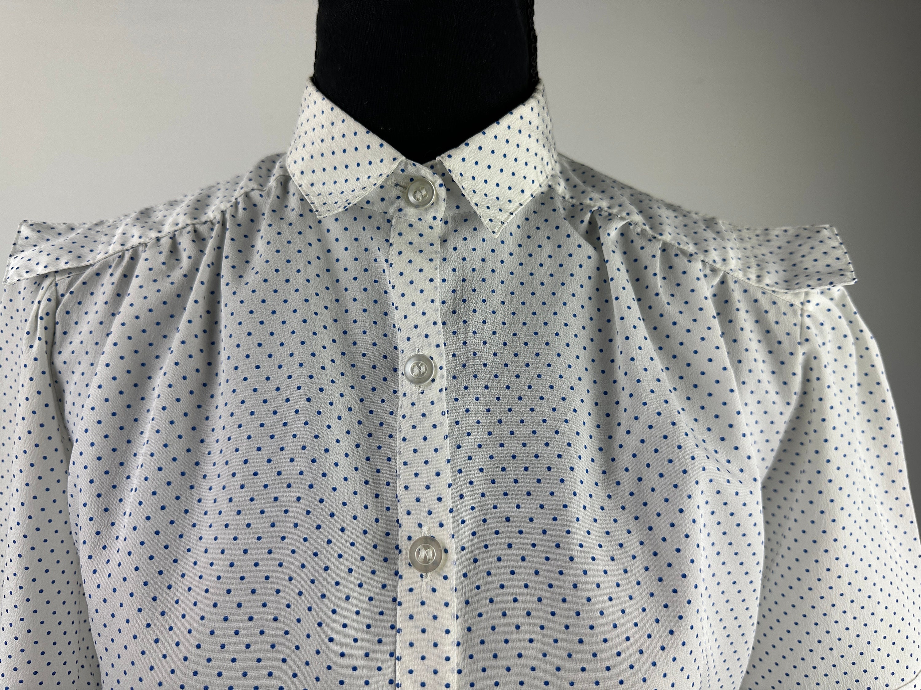 トップス 60s custom needle polka dot shirt Needles Cut Off Polka Dot Shirt Wool Melton – Neighbour