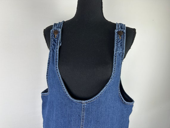 Denim Jean Overall Dress 90's Y2k 2000's Vintage - image 5