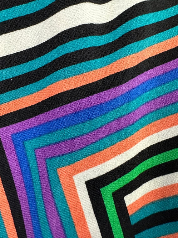 Y2K Abstract Geometric Print Tunic Clavin Klein V… - image 7