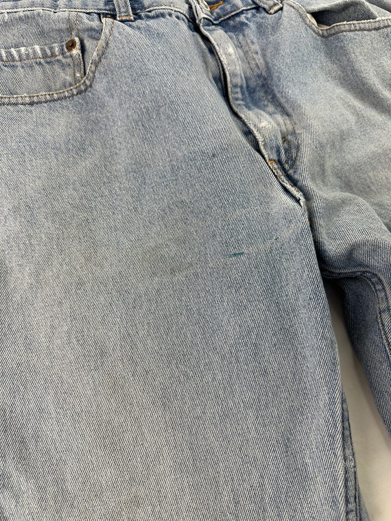 90's 505 Levi Jeans Straight Leg Light Medium Fad… - image 7